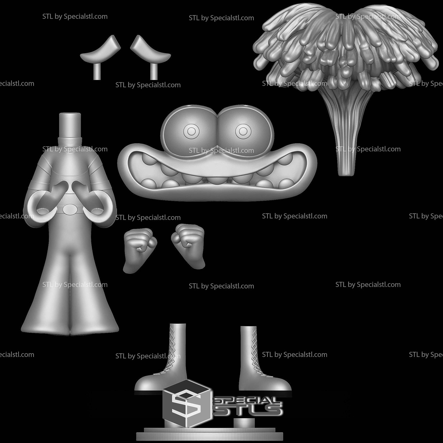 Basic STL Collection Anxiety Inside Out 2 3D Model — view 6