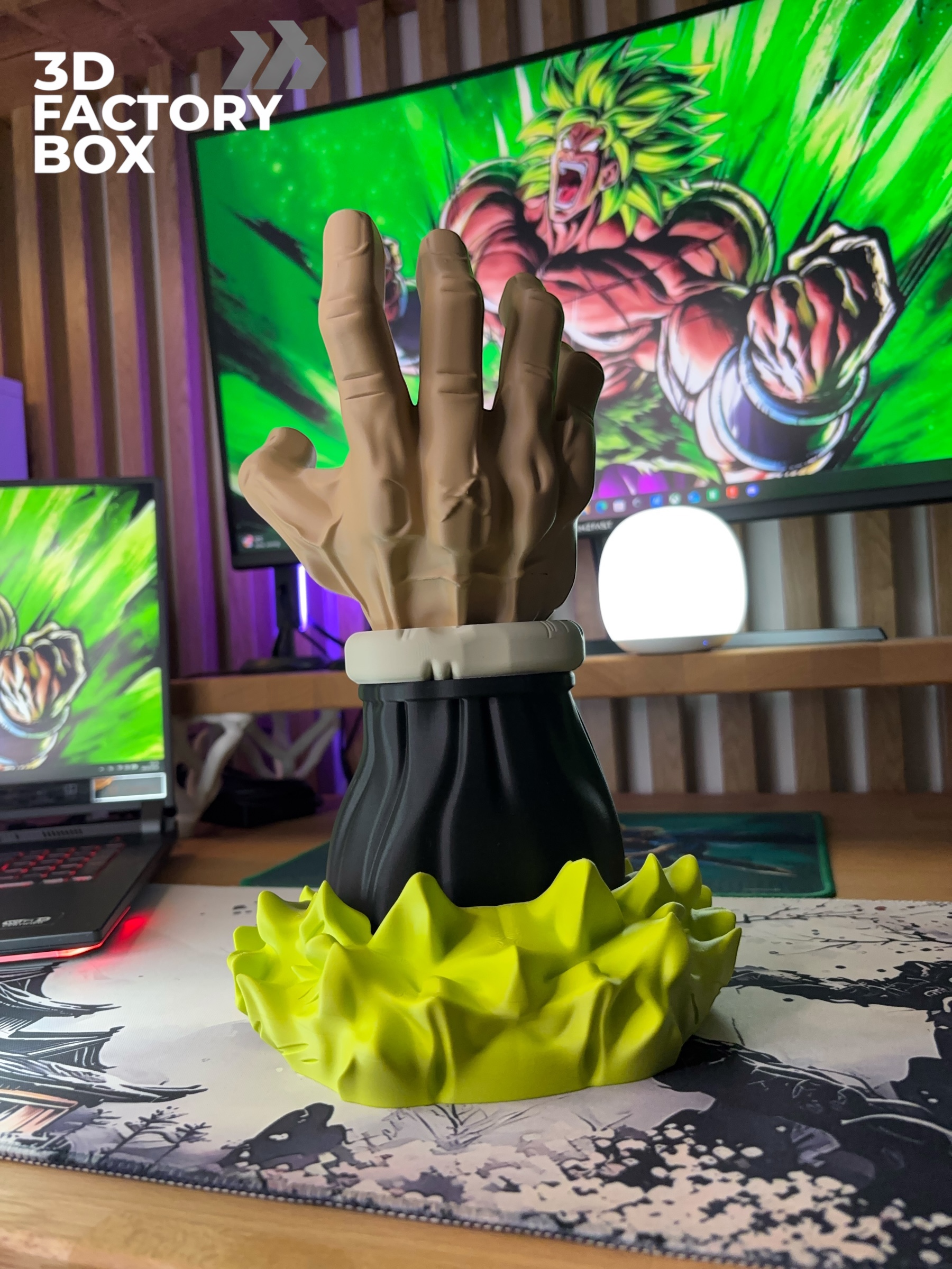 DIY Universal Gaming Controller Stand - Inspired by Broly 3D STL Model