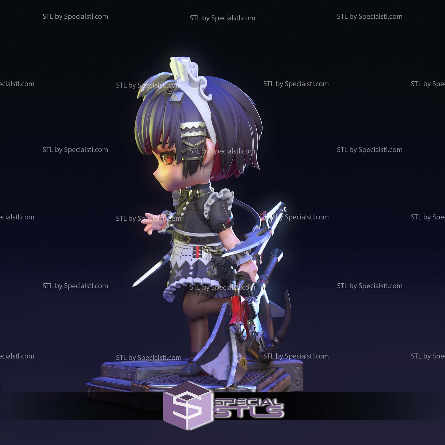 Ellen Joe Chibi Zenless Zone Zero STL Files 3D Model — view 3