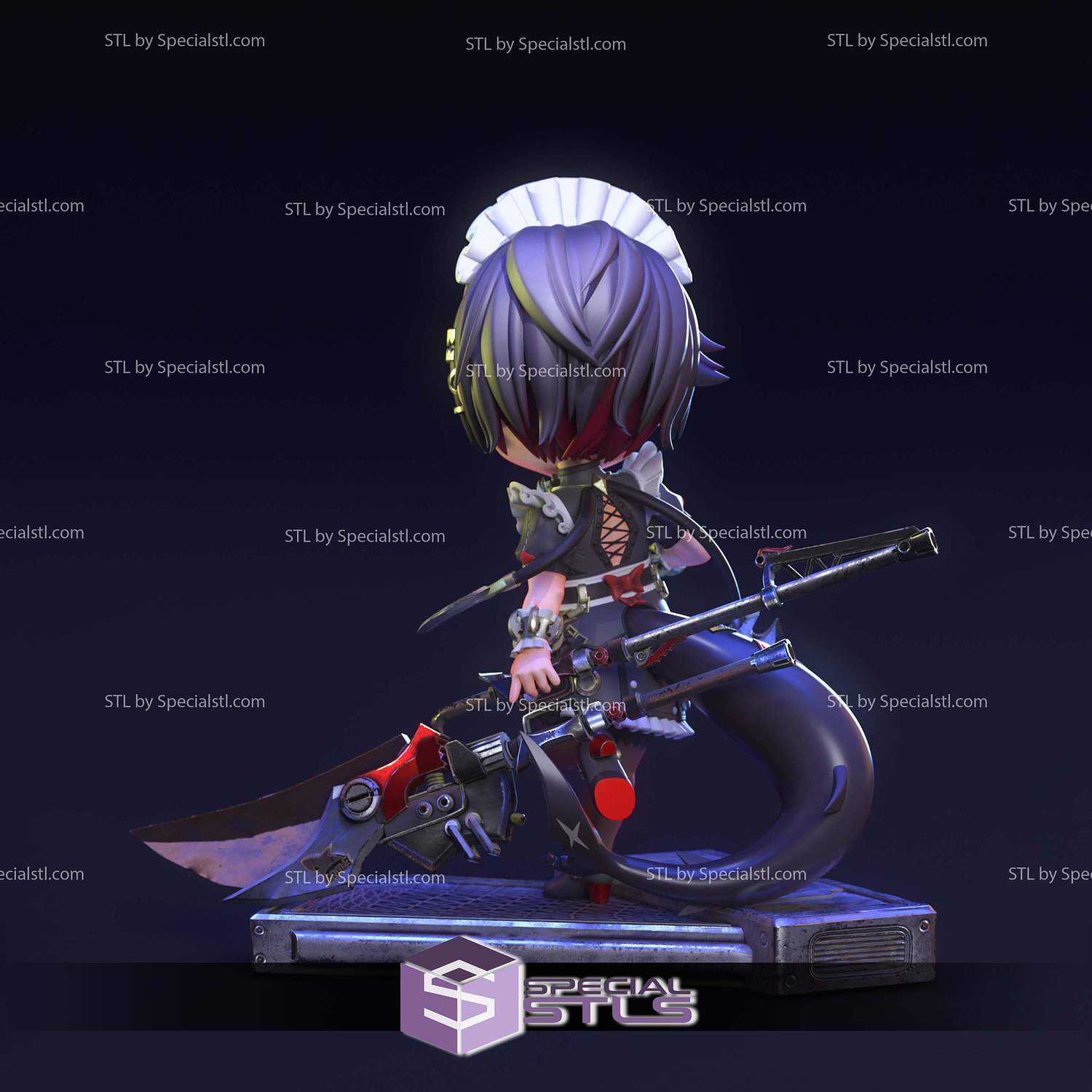 Ellen Joe Chibi Zenless Zone Zero STL Files 3D Model — view 4