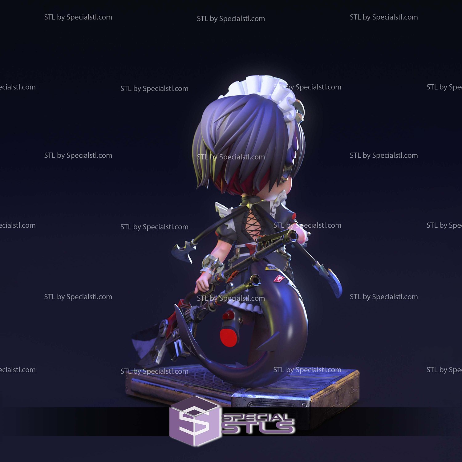 Ellen Joe Chibi Zenless Zone Zero STL Files 3D Model — view 5