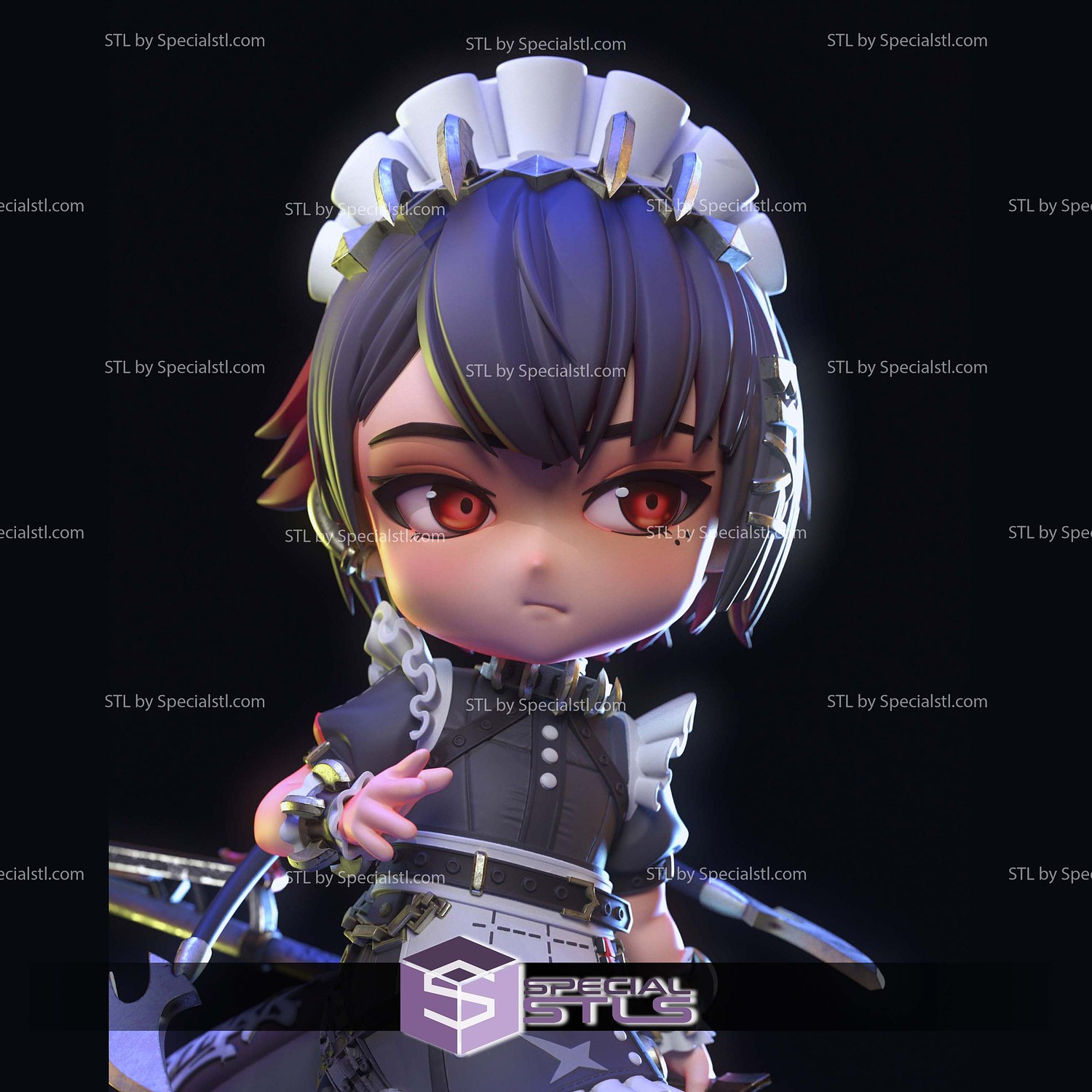 Ellen Joe Chibi Zenless Zone Zero STL Files 3D Model — view 7