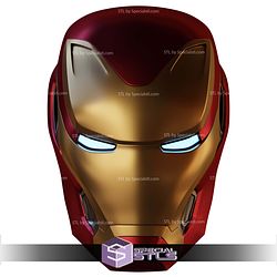 Cosplay STL Files Iron Man Mk 50 helmet 3D Model
