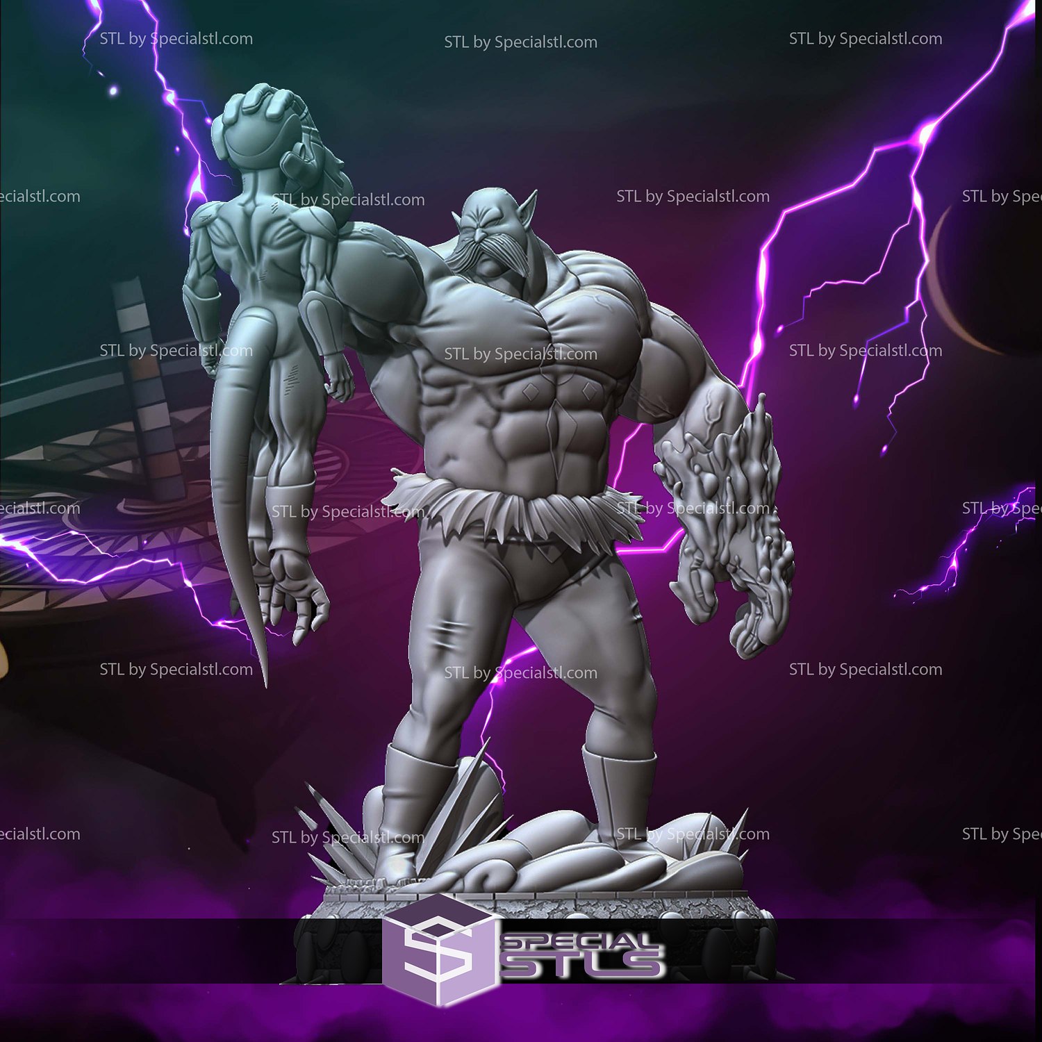 Toppo vs Frieza V2 1 10 Scale 3D Printer Files STL Model — view 5