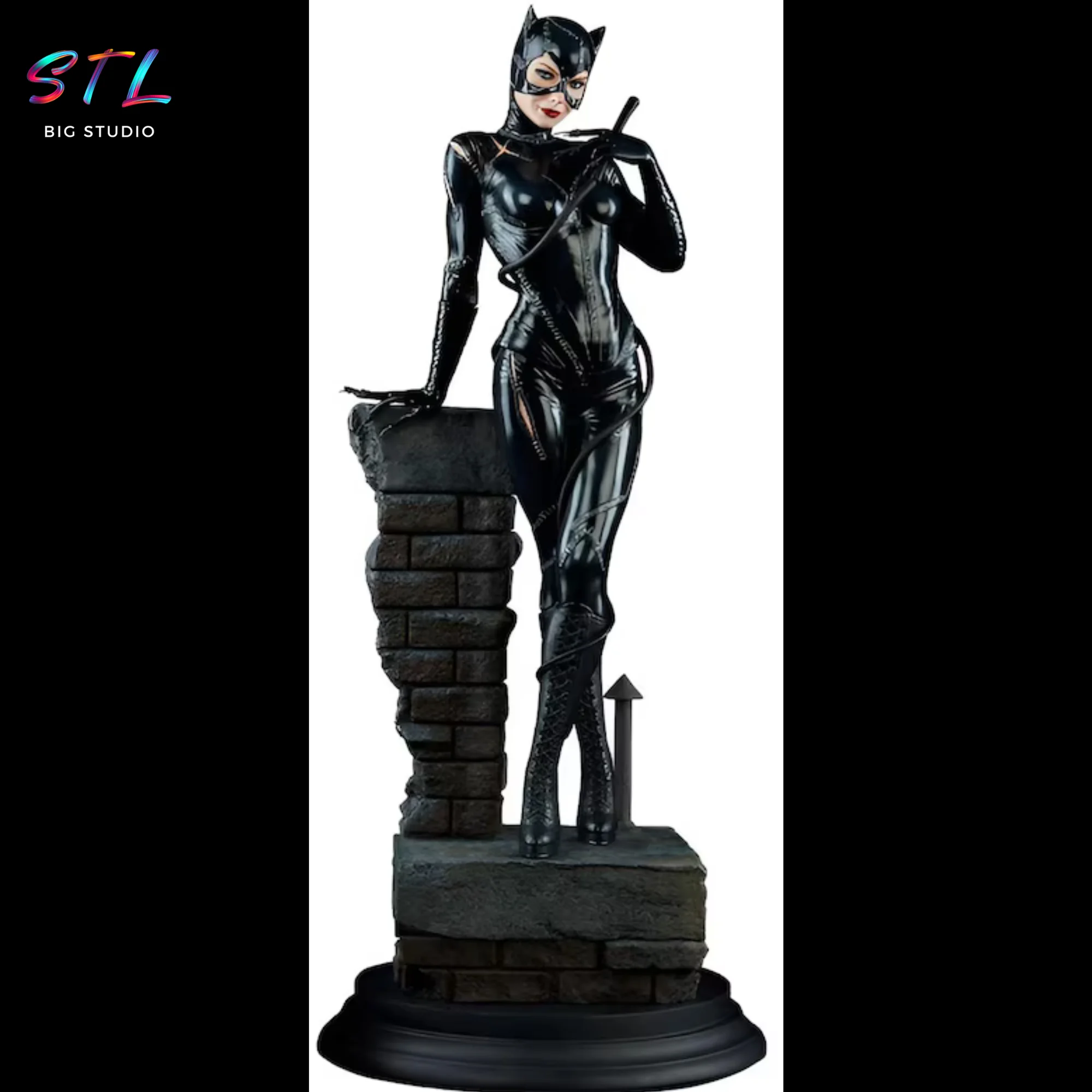 Catwoman STL Figure | 3D Printable Model from DC Comics Model