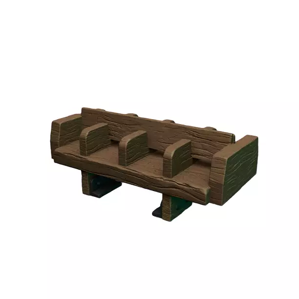 Wood Bench VII - RPG Tabletop Figure 3D STL Model