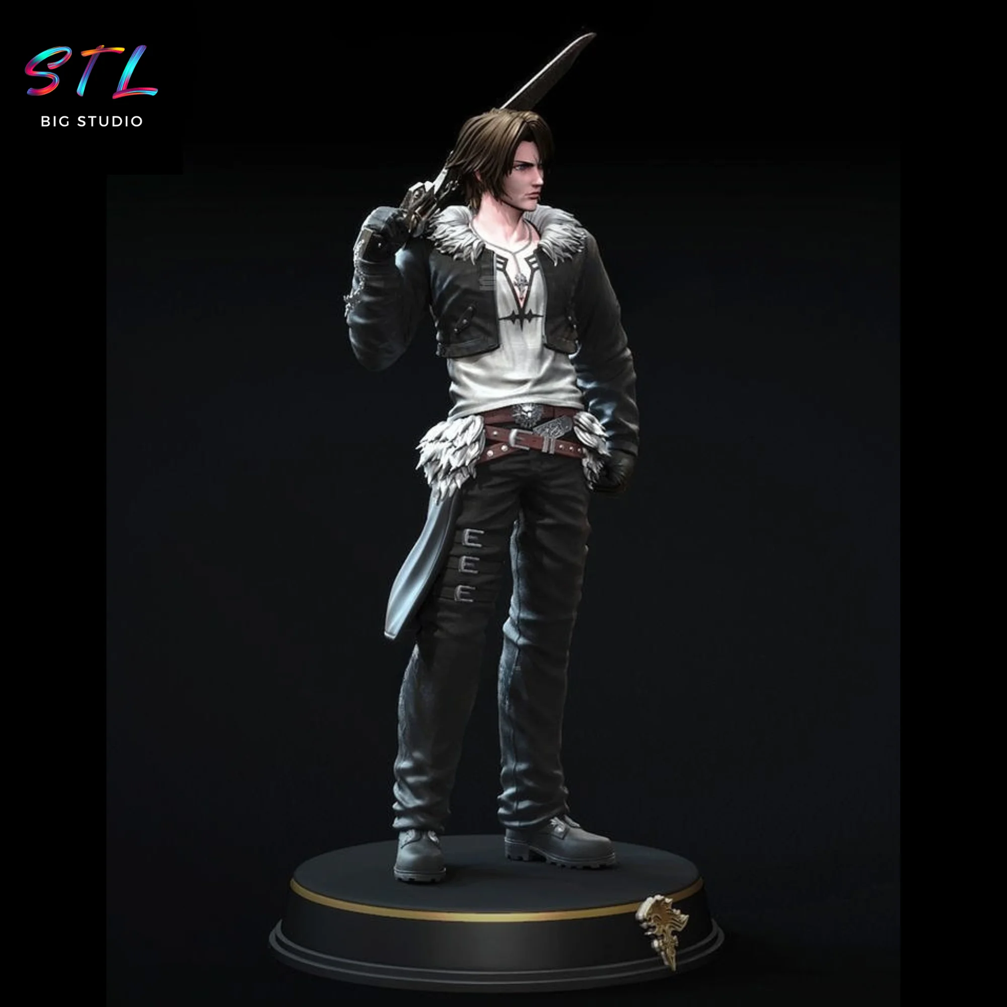 Squall Leonhart STL | 3D Printable Figure | Final Fantasy VIII Model — view 2