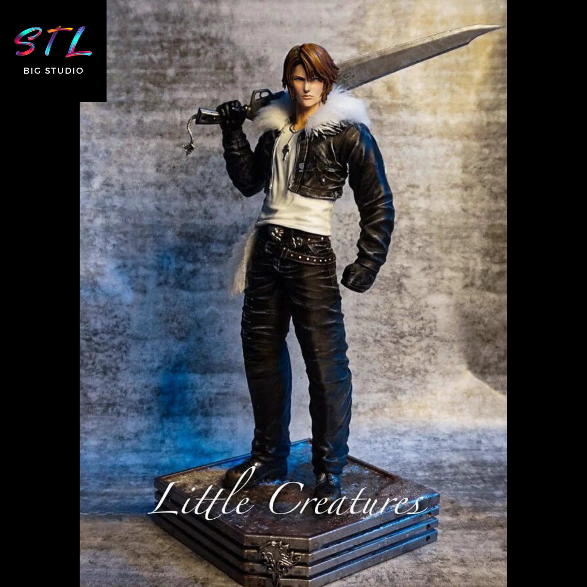 Squall Leonhart STL | 3D Printable Figure | Final Fantasy VIII Model — view 4