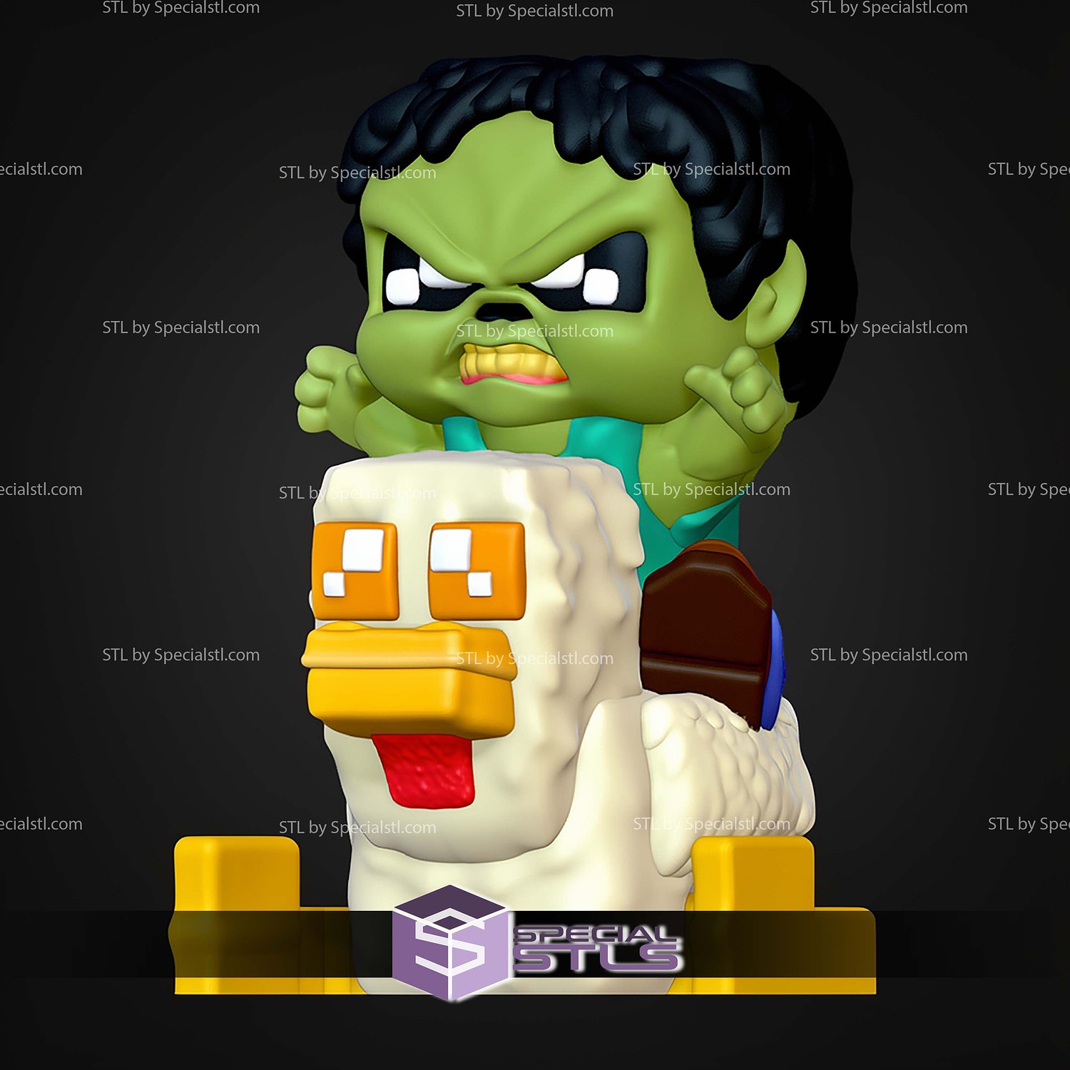 Super Basic STL Minecraft Movie Minis Pack Multicolor 3D Model — view 4