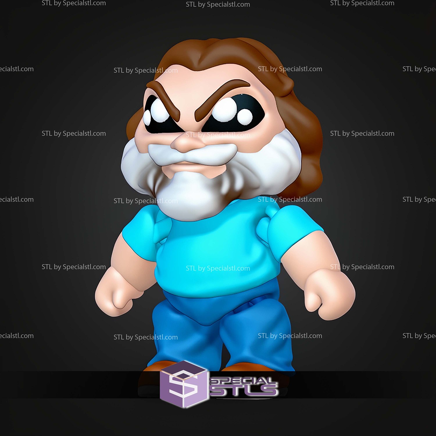 Super Basic STL Minecraft Movie Minis Pack Multicolor 3D Model — view 7