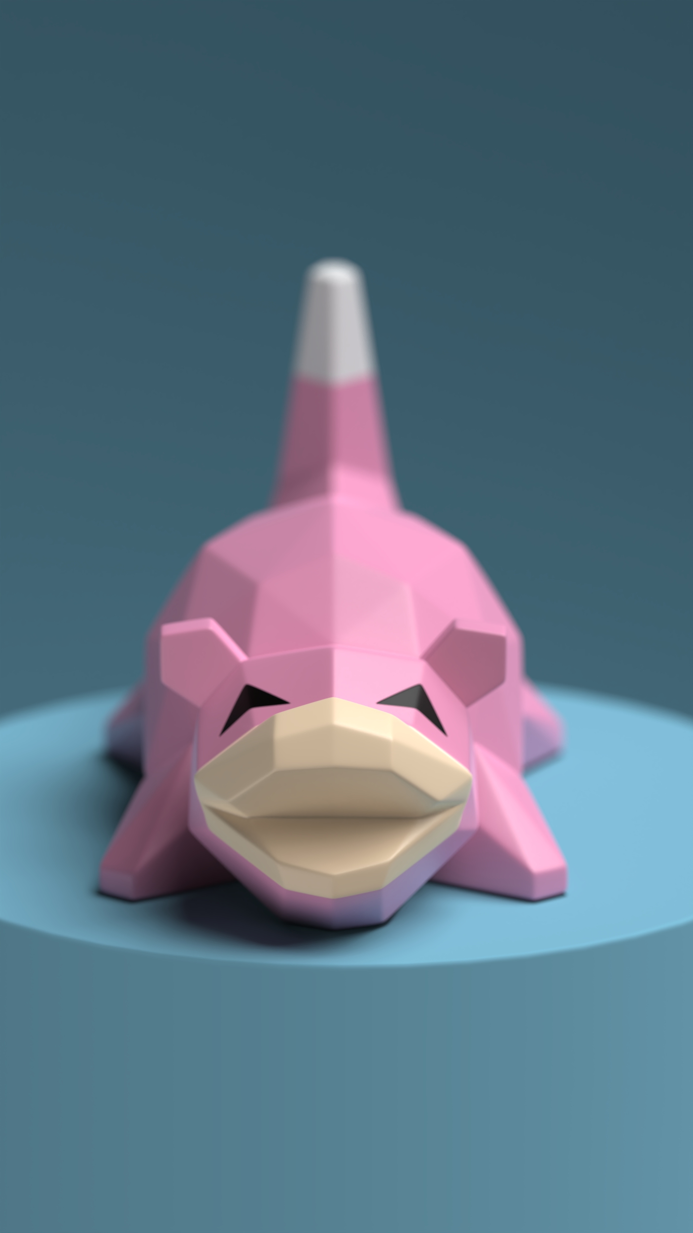 Low-poly Slowpoke - Piggy bank & Keyboard clicker included 3D STL Model