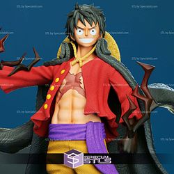 Luffy in Cloak STL Files 3D Model