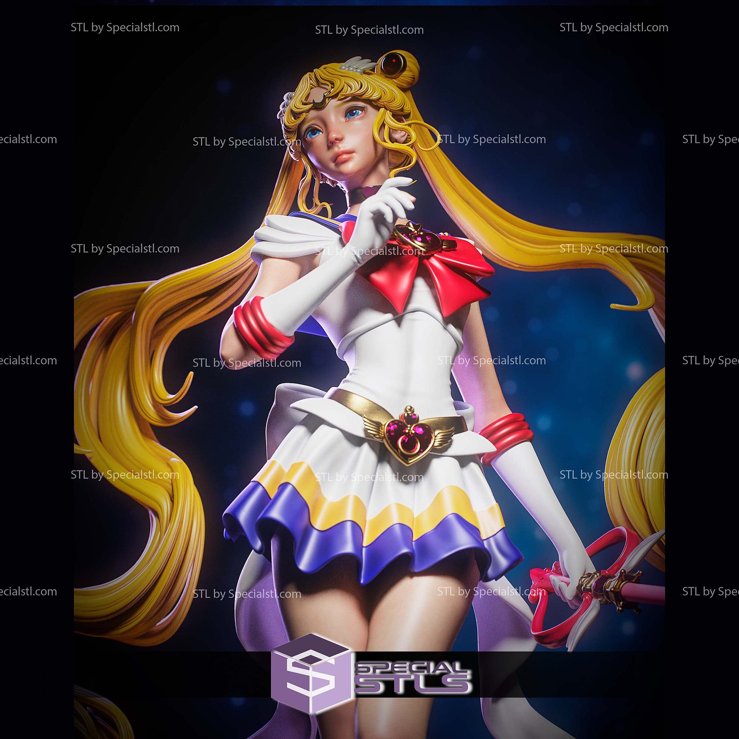 Sailor Moon New Style 3D Printer Files STL Model — view 2