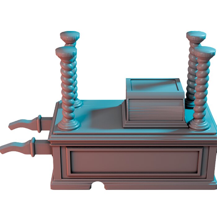 Icecreamcart II - Detailed Tabletop Figurine 3D STL Model — view 3