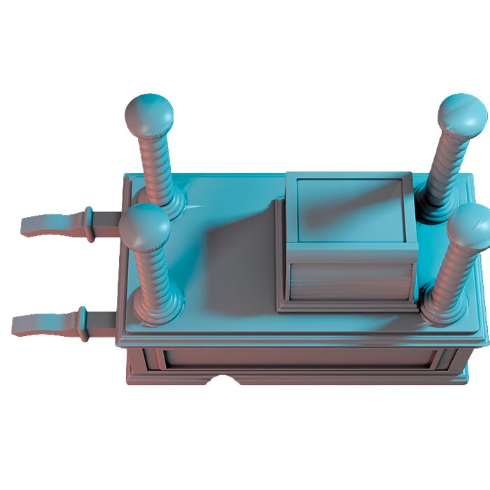 Icecreamcart II - Detailed Tabletop Figurine 3D STL Model — view 6