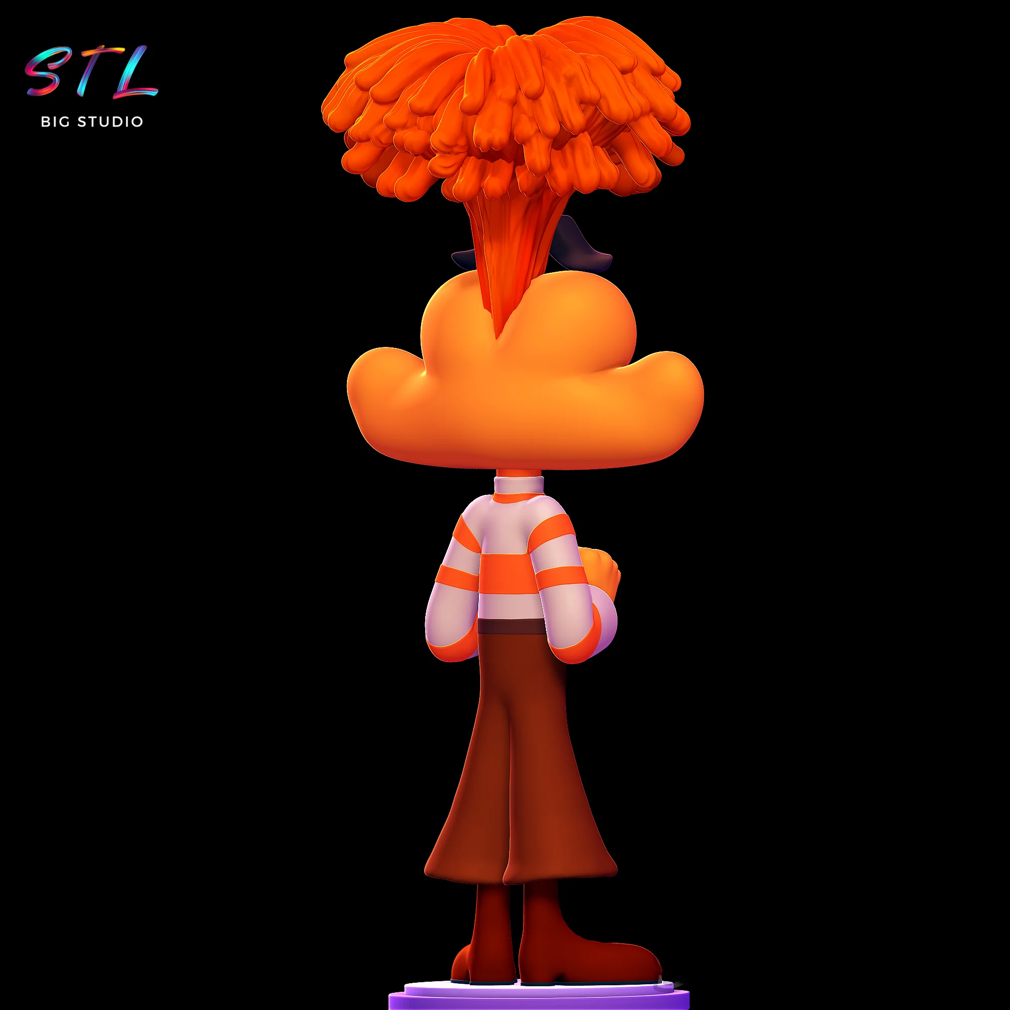 Anxiety STL | Inside Out 2 | 3D Printable Figure Model — view 3