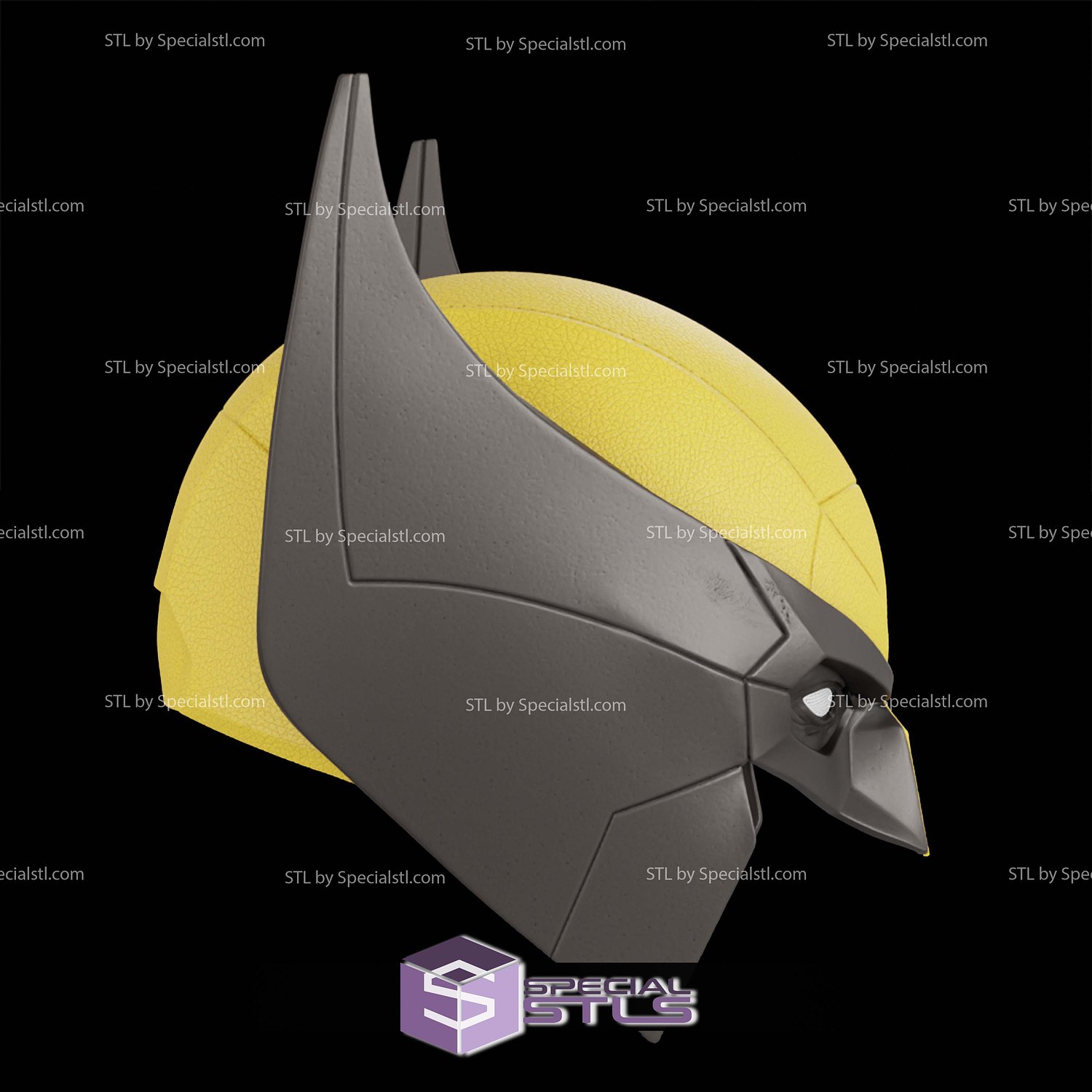 Cosplay STL Files Wolverine PS5 Helmet 3D Model — view 2