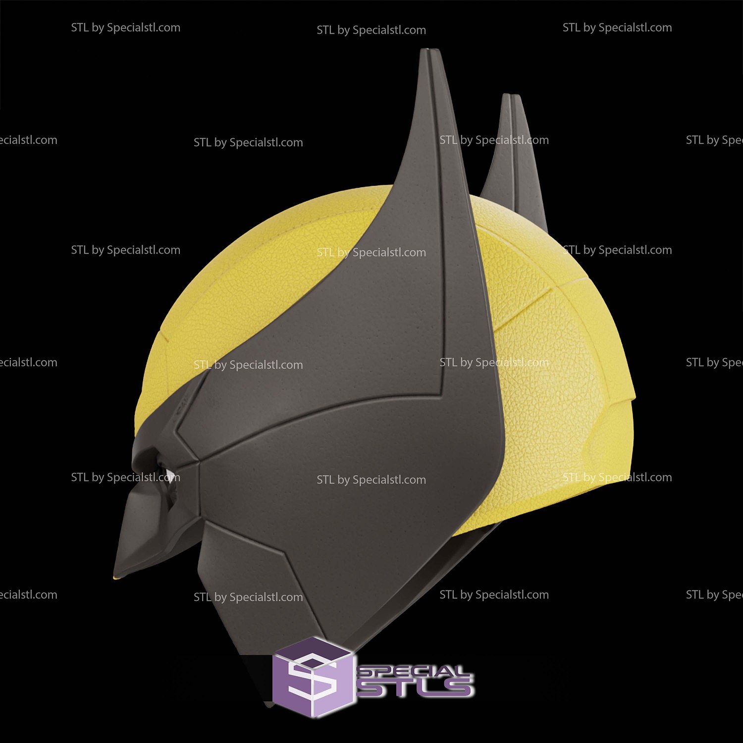 Cosplay STL Files Wolverine PS5 Helmet 3D Model — view 4