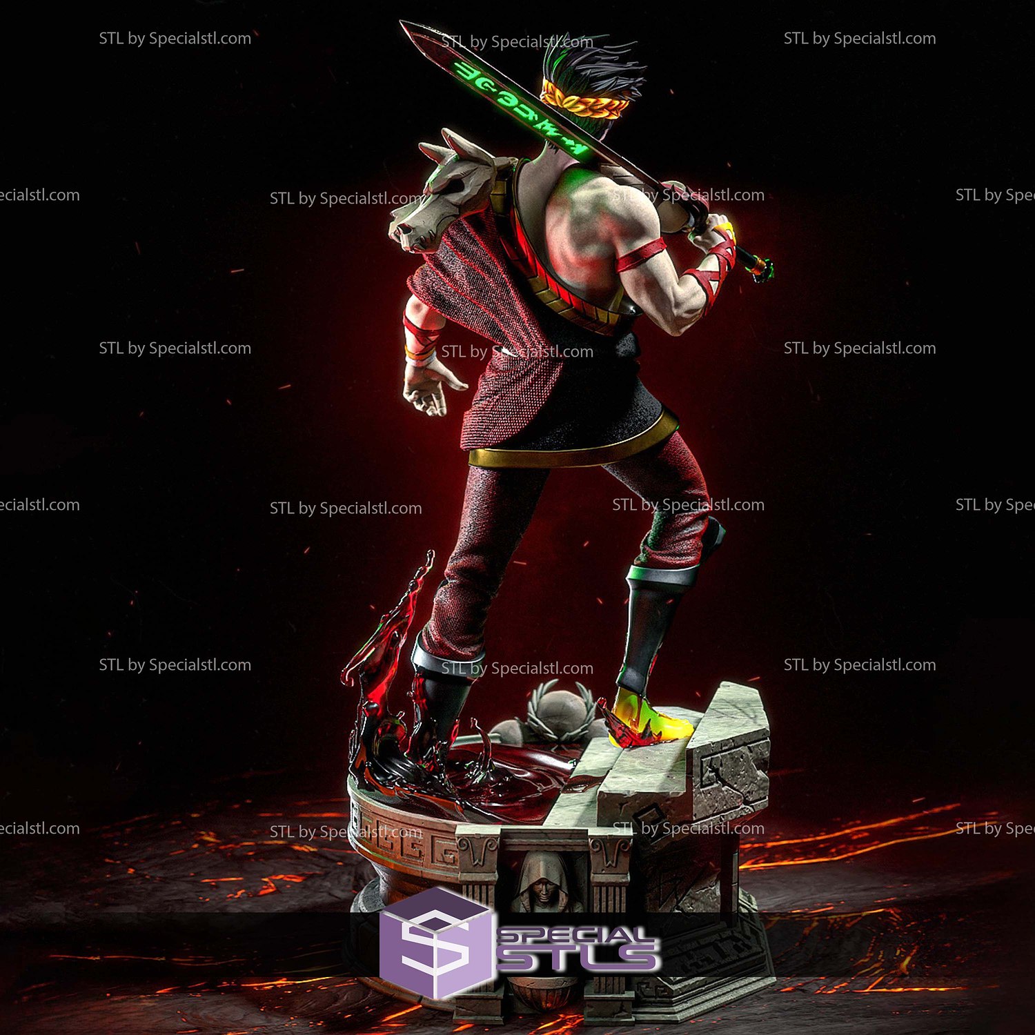 Zagreus Hades 351mm 3D Printer Files STL Model — view 2