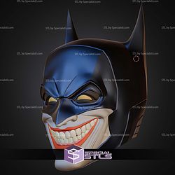 Cosplay STL Files Bat Joker Helmet 3D Model