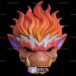 Cosplay STL Files Infernape Menpo Mask 3D Model