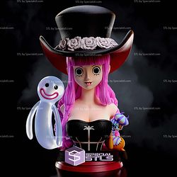 Perona Ghost Princess Bust STL Files 3D Model