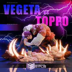 Vegeta Fight Toppo 3D Print Files STL Model