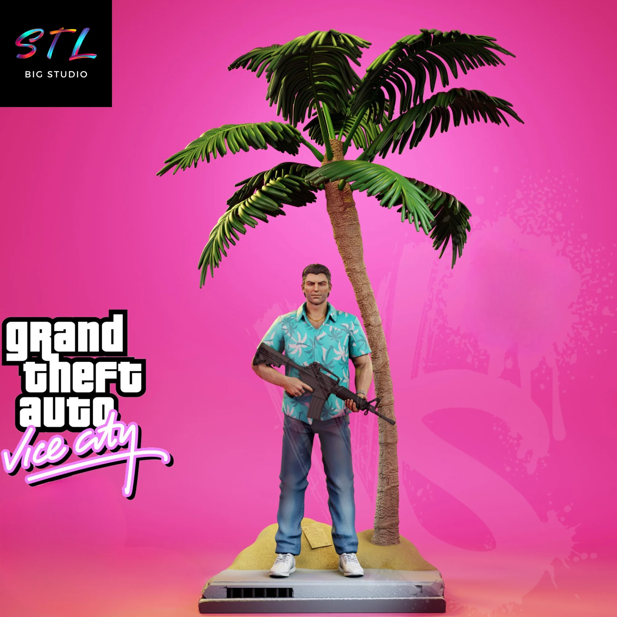 Tommy Vercetti STL | GTA Vice City | 3D Printable Figure Model