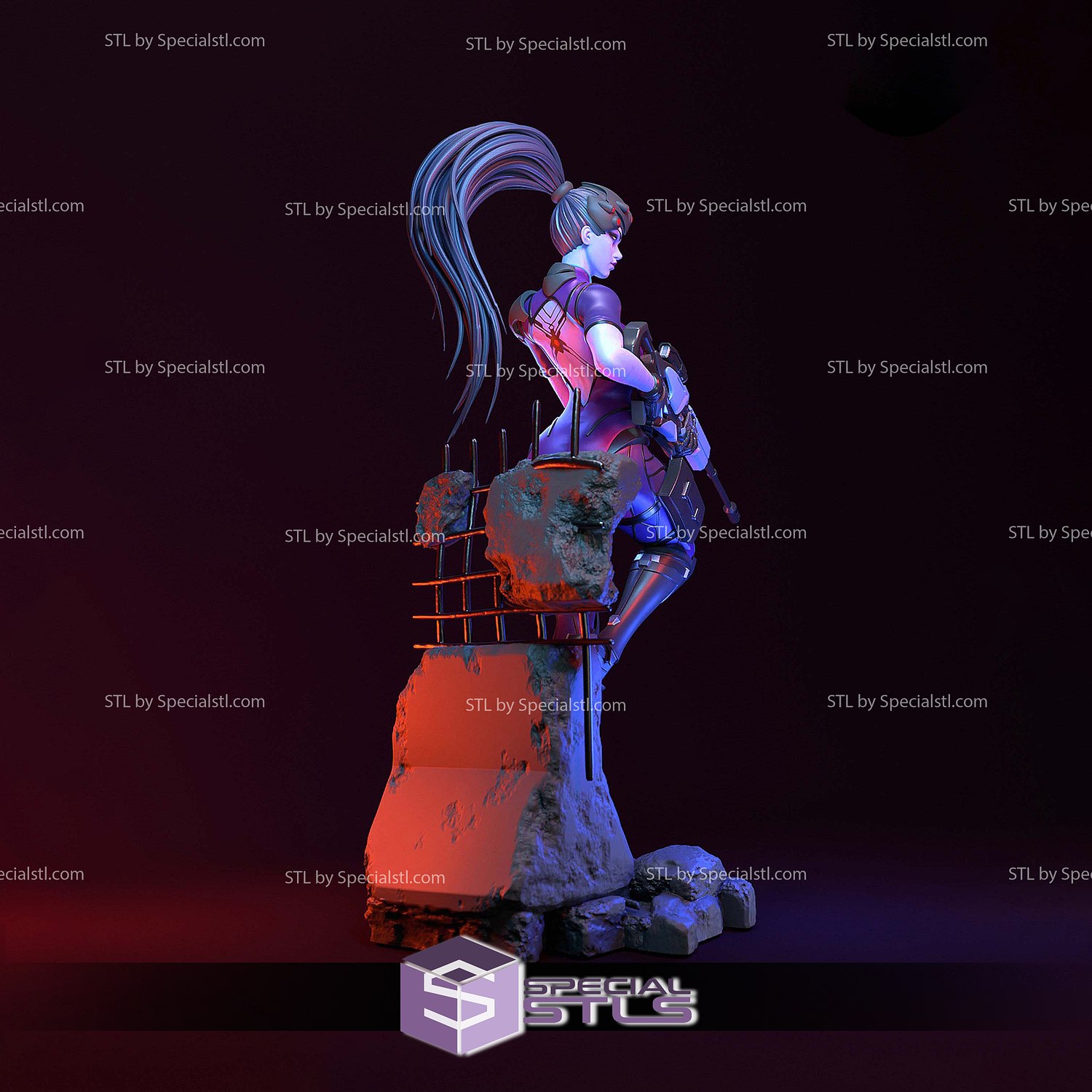 Widowmaker Sniper 3D Printer Files STL Model — view 2