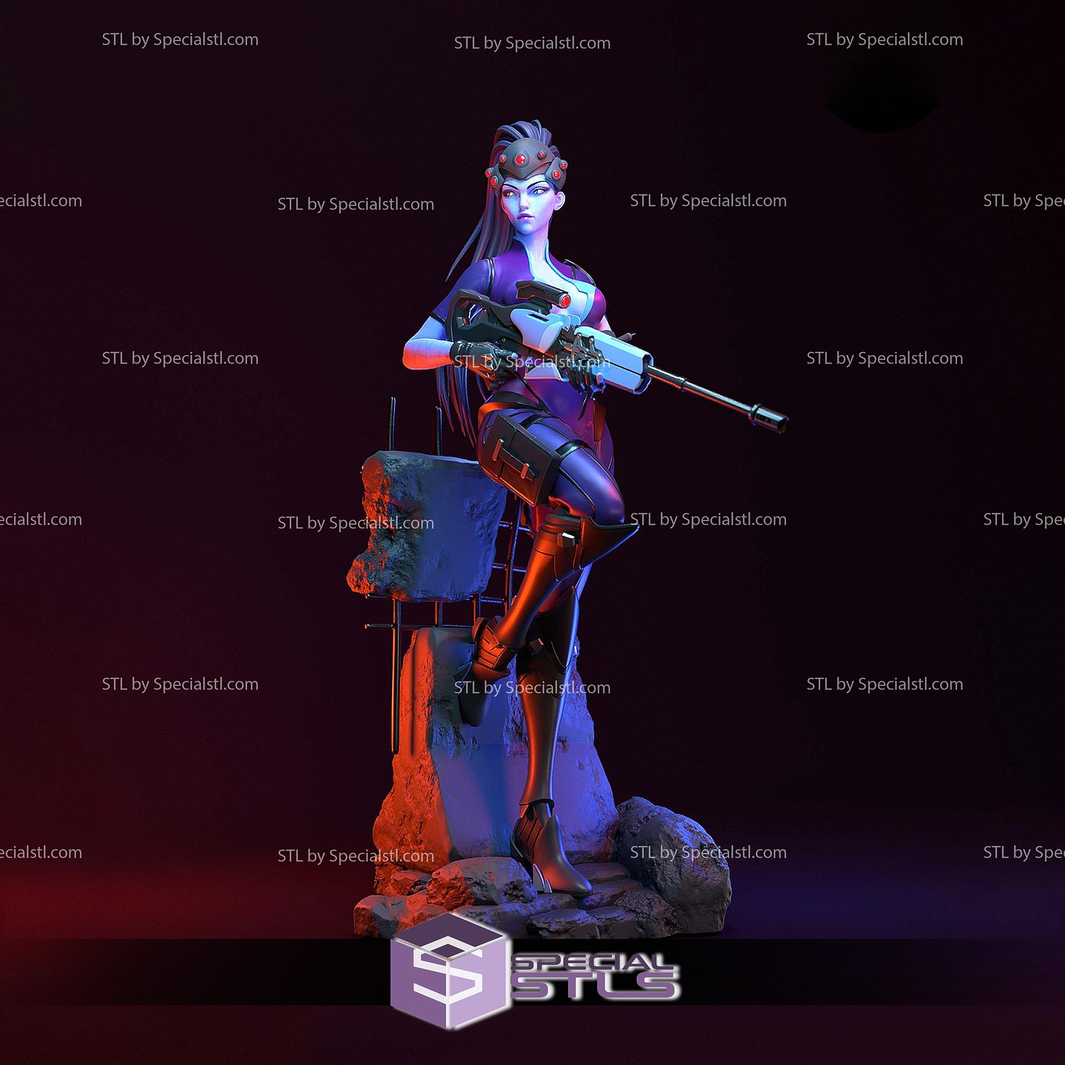 Widowmaker Sniper 3D Printer Files STL Model — view 5