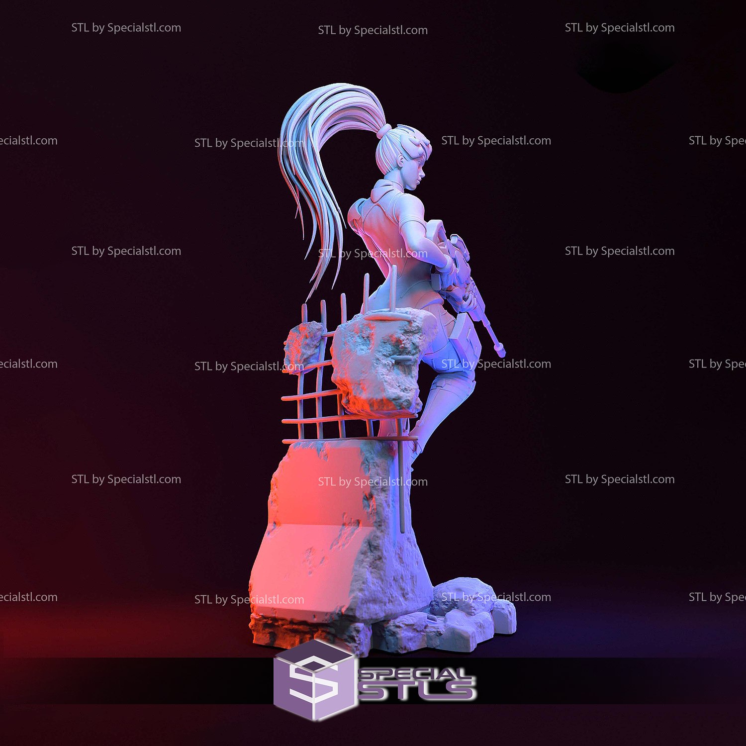 Widowmaker Sniper 3D Printer Files STL Model — view 8