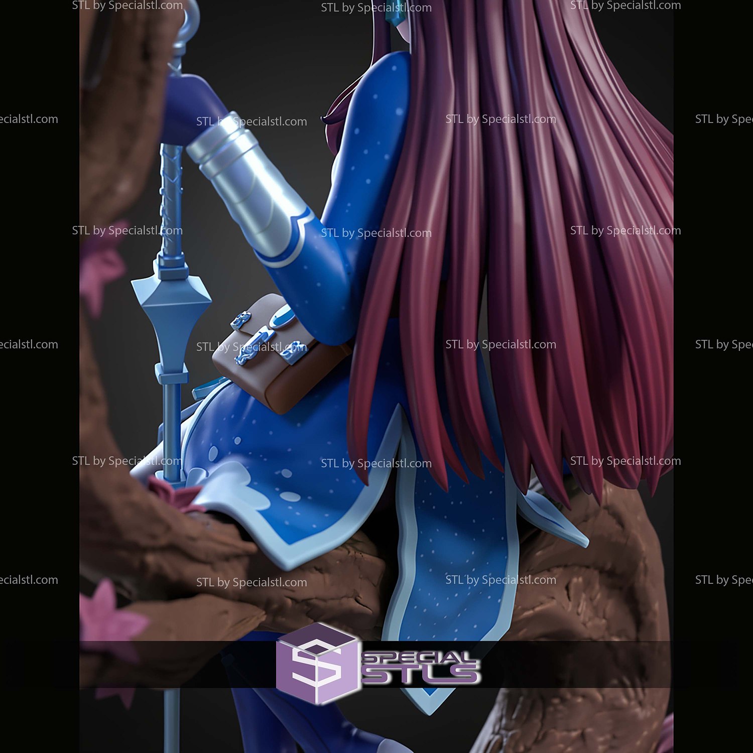 Aoi Haruka Witch Fanart STL Files 3D Model — view 4