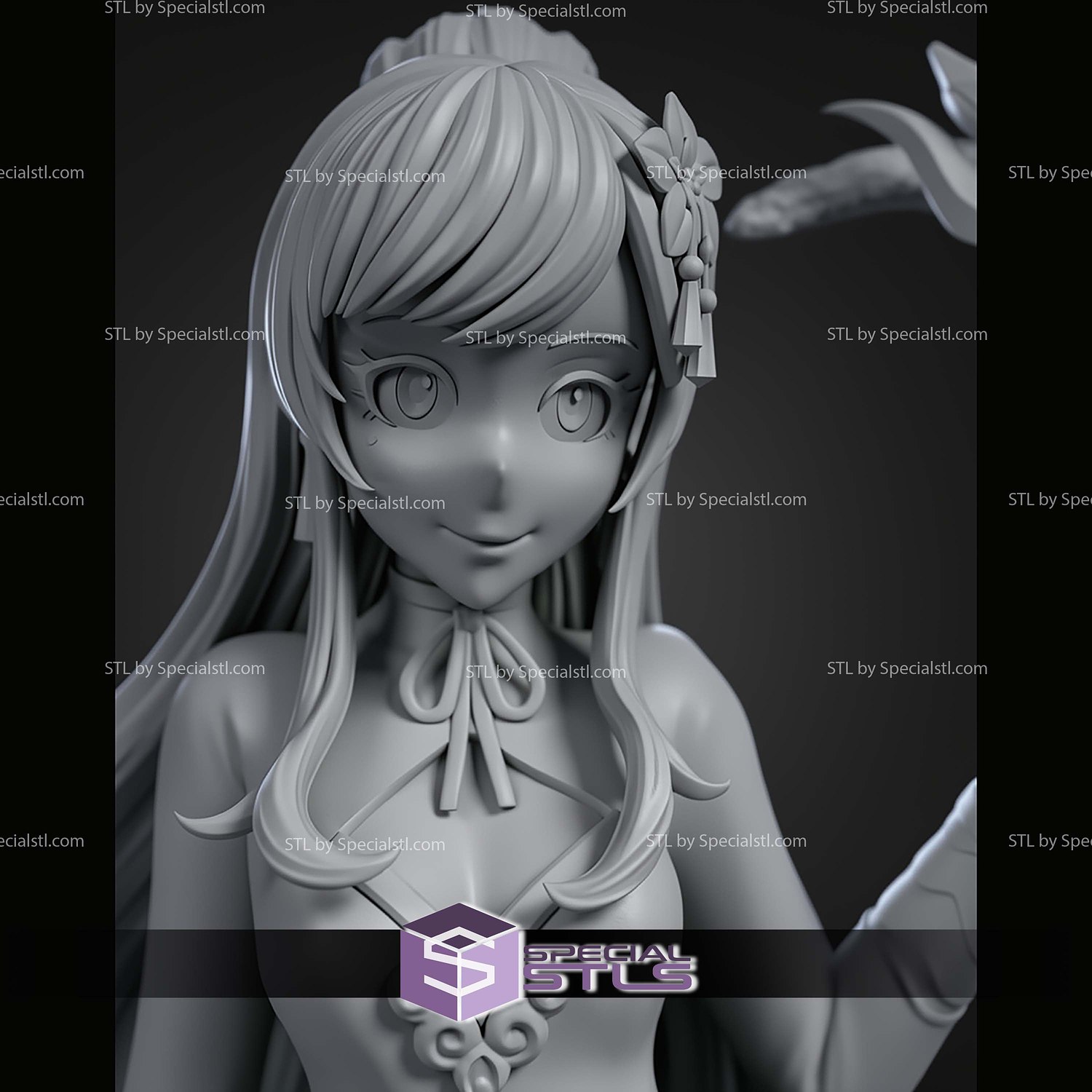 Aoi Haruka Witch Fanart STL Files 3D Model — view 5