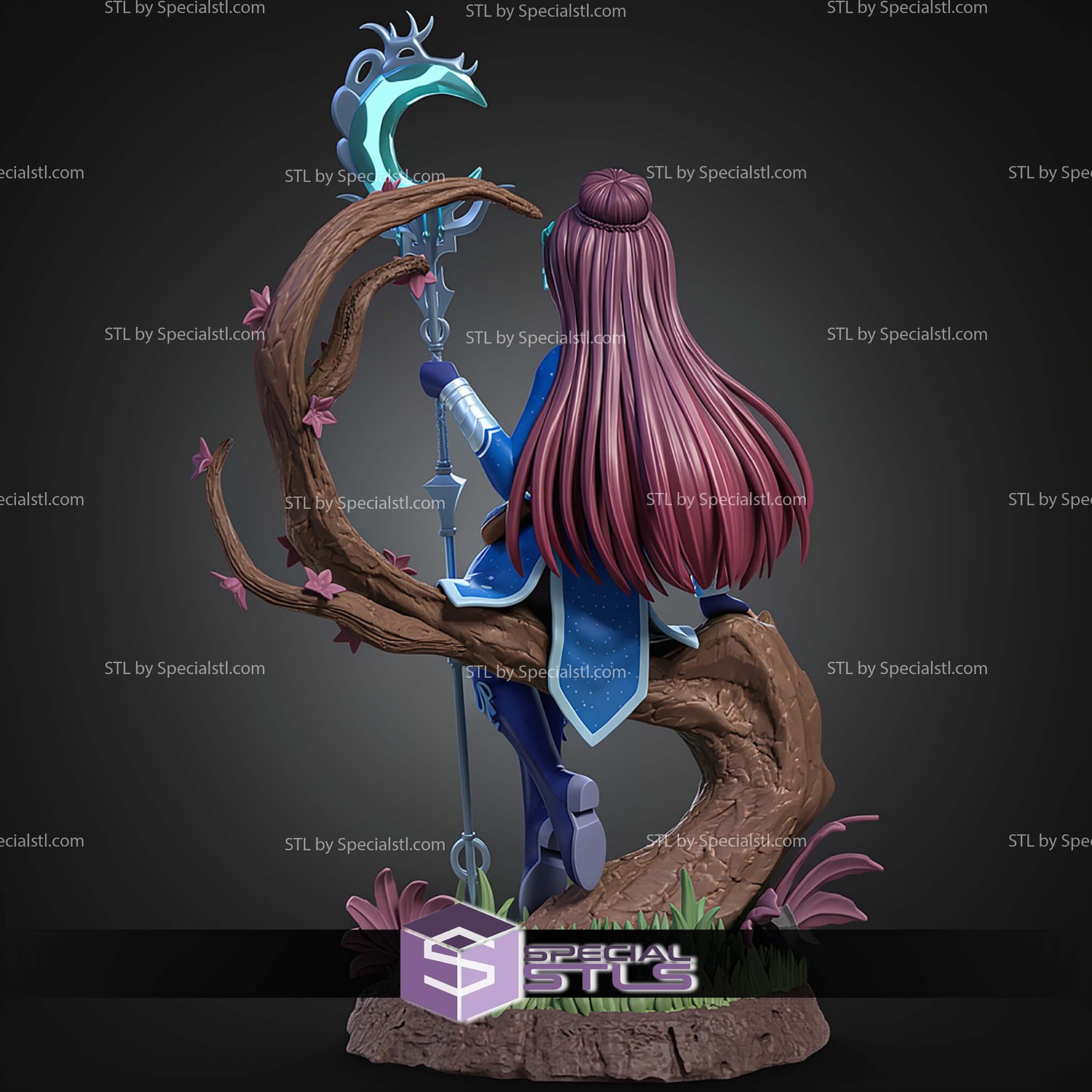 Aoi Haruka Witch Fanart STL Files 3D Model — view 8