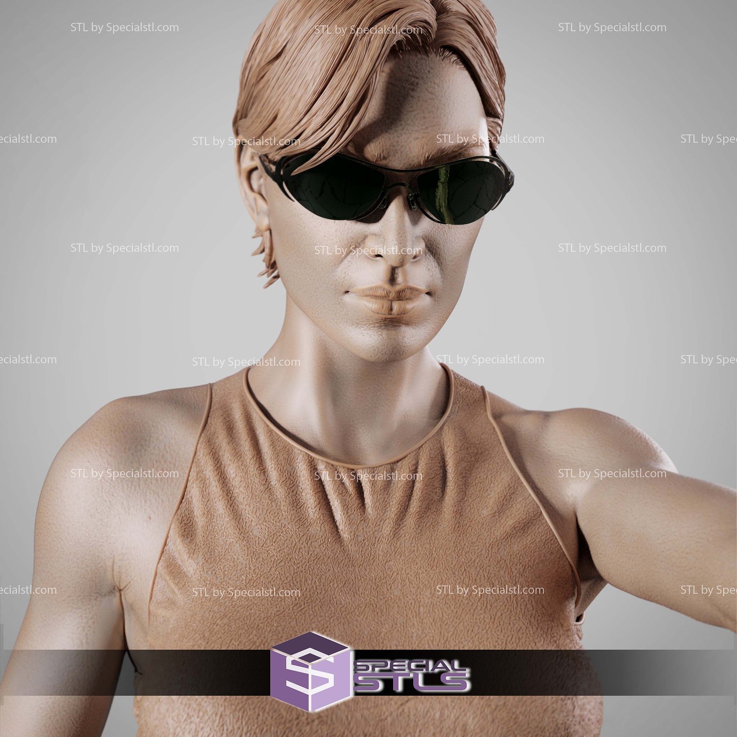 Trinity Pointing Gun STL Files 3D Model — view 3