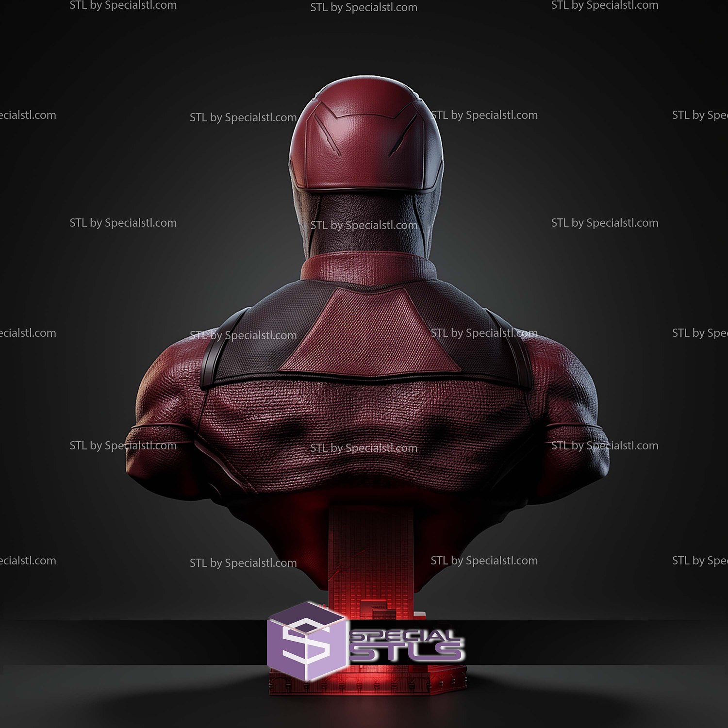 Daredevil 2026 Portrait Bust 310mm STL Files 3D Model — view 2
