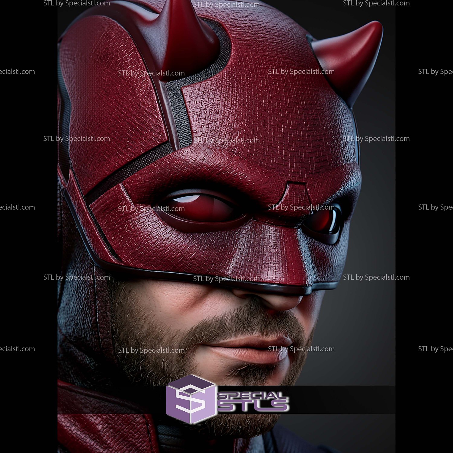 Daredevil 2026 Portrait Bust 310mm STL Files 3D Model — view 5