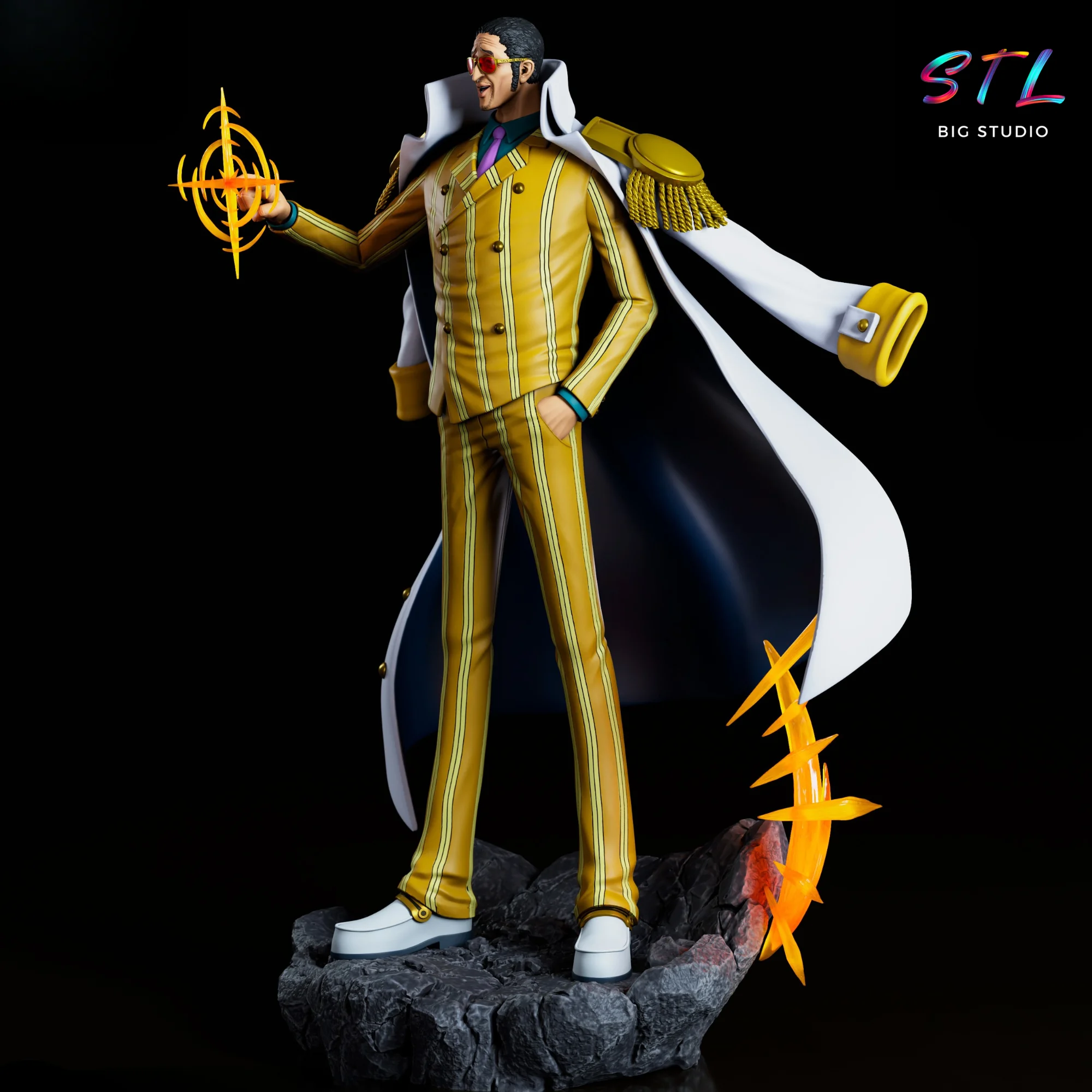 Kizaru STL | One Piece | 3D Printable Model Model — view 3