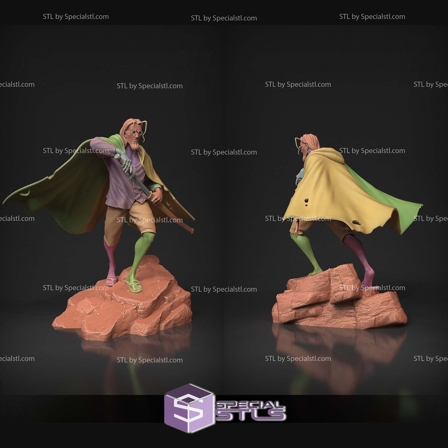 Rayleigh Sword One Piece STL Files 3D Model — view 3