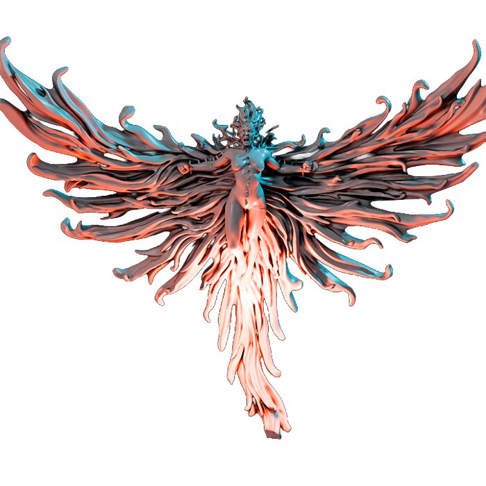 Firebird Summers VI - Printable Resin Model 3D STL Model — view 3