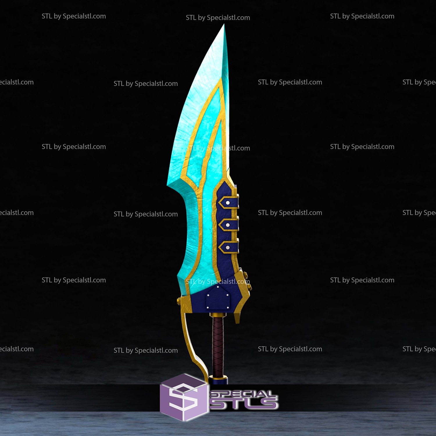 Cosplay STL Files Lunastra Dagger MH 3D Model — view 2