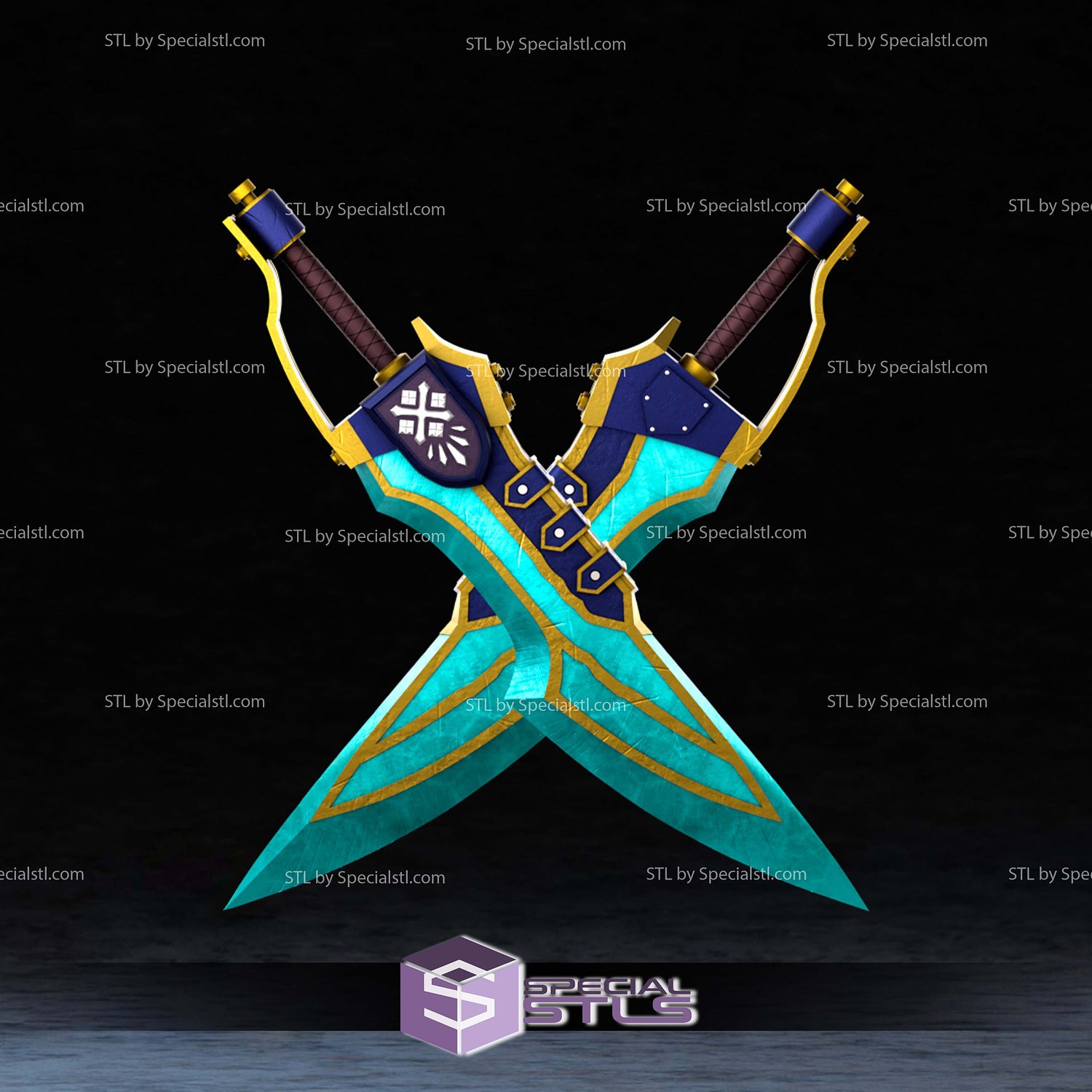 Cosplay STL Files Lunastra Dagger MH 3D Model — view 3