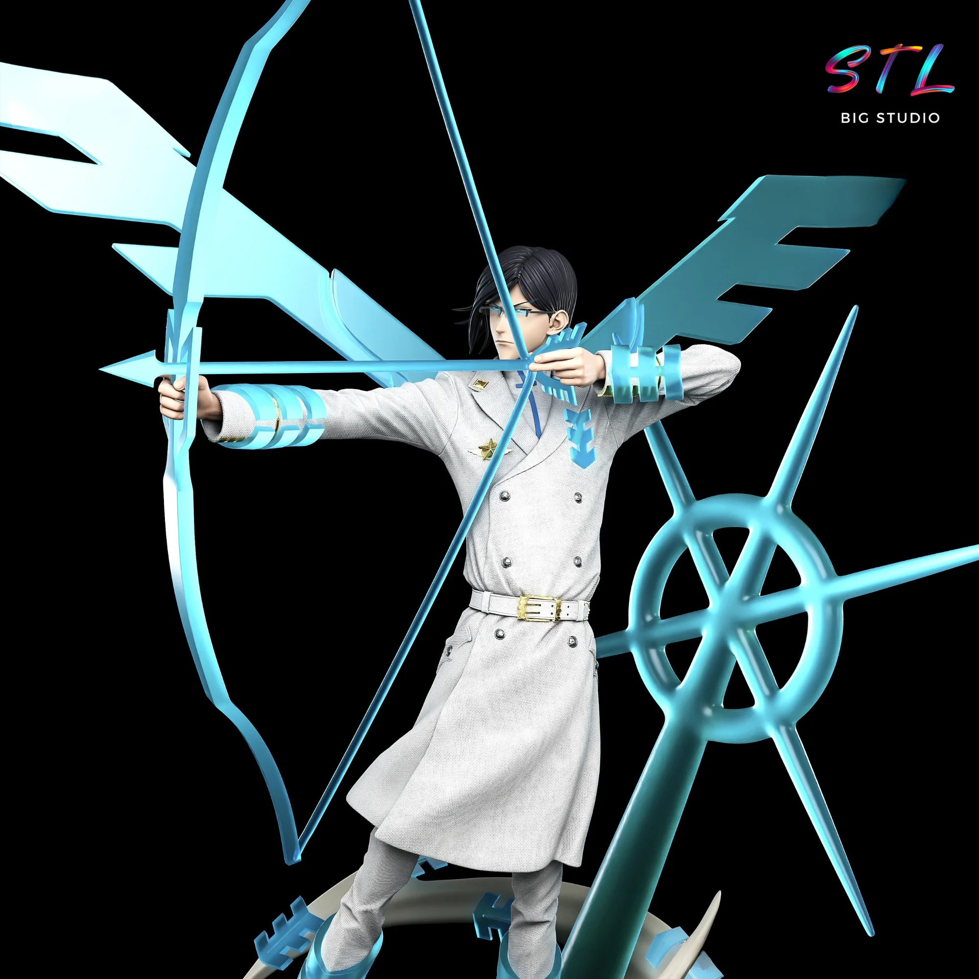 Uryu Ishida STL | Bleach | 3D Printable Figure Model — view 3
