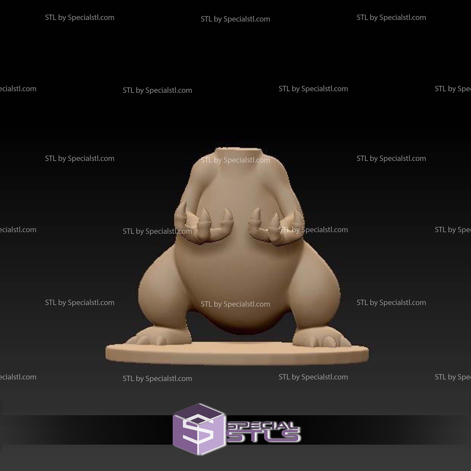 Charizard Joystick Holder 3D Model Sculpture STL Model — view 2