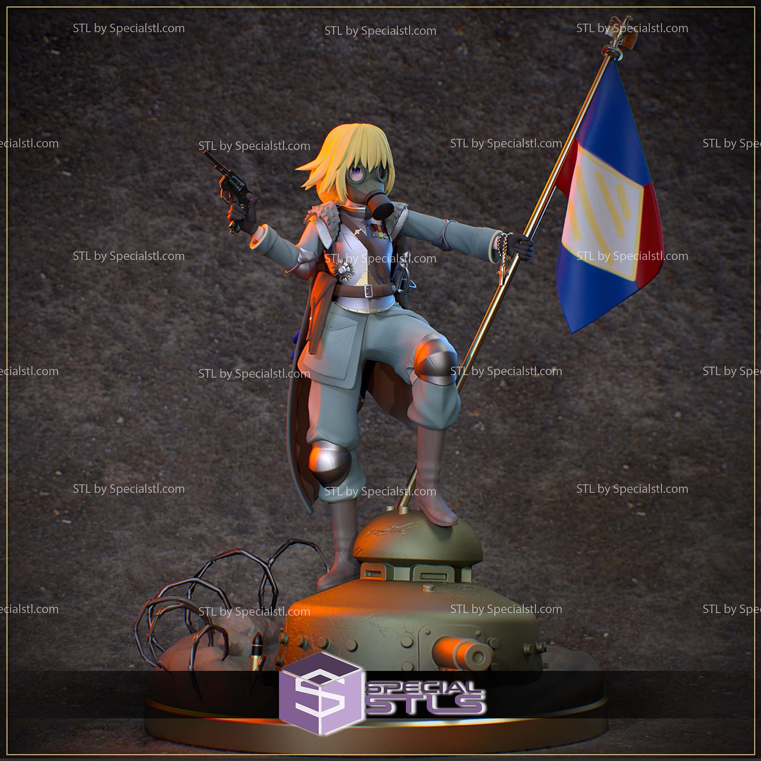 Great War Jeanne DArc 3D Printer Files STL Model — view 5