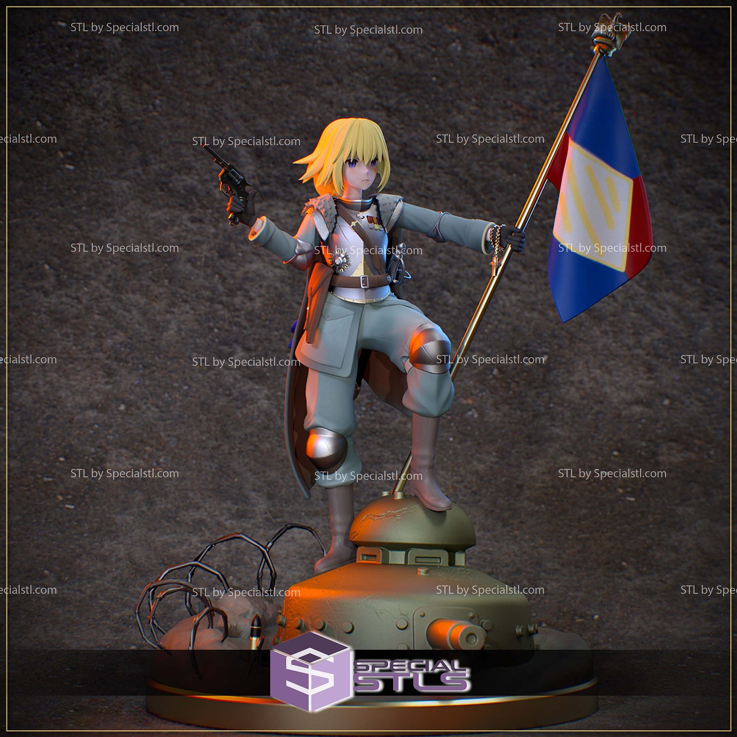 Great War Jeanne DArc 3D Printer Files STL Model — view 6