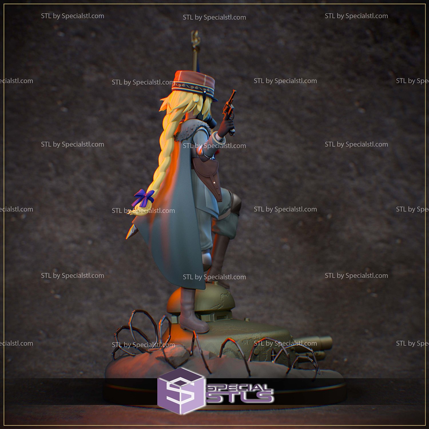 Great War Jeanne DArc 3D Printer Files STL Model — view 8