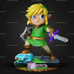 Chibi STL Collection Link Zelda 3D Model