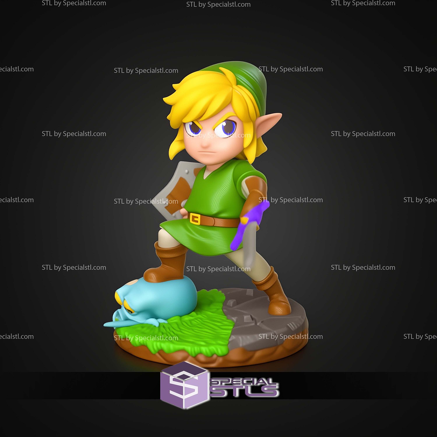 Chibi STL Collection Link Zelda 3D Model — view 5