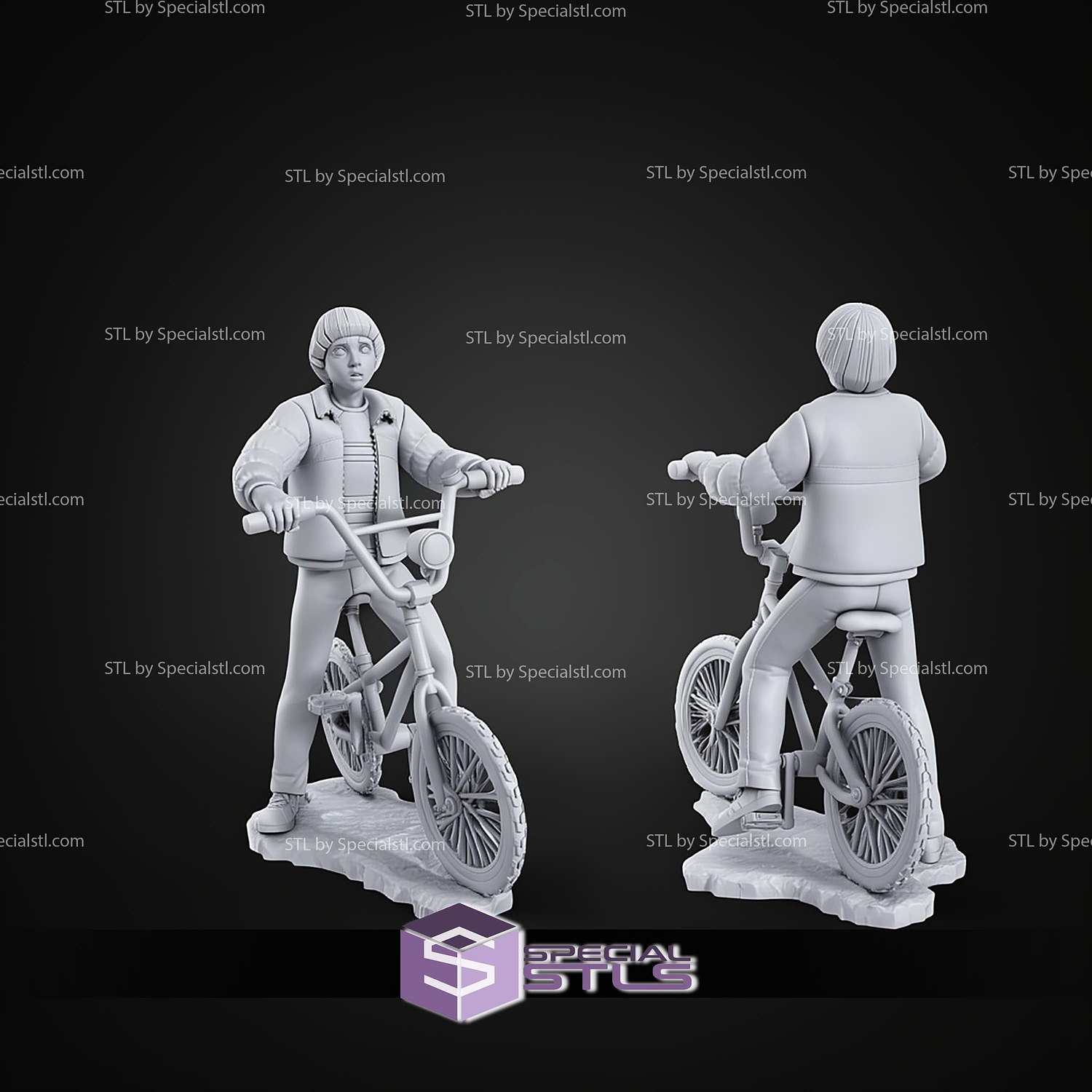 Will Stranger Things Cartoon Style 161mm STL Files 3D Model — view 3